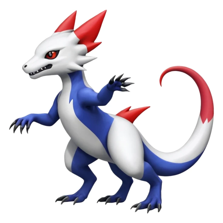 Shiny Vibrant Exotic Colorful Cool Zangoose-Salandit-Absol-fusion sticker