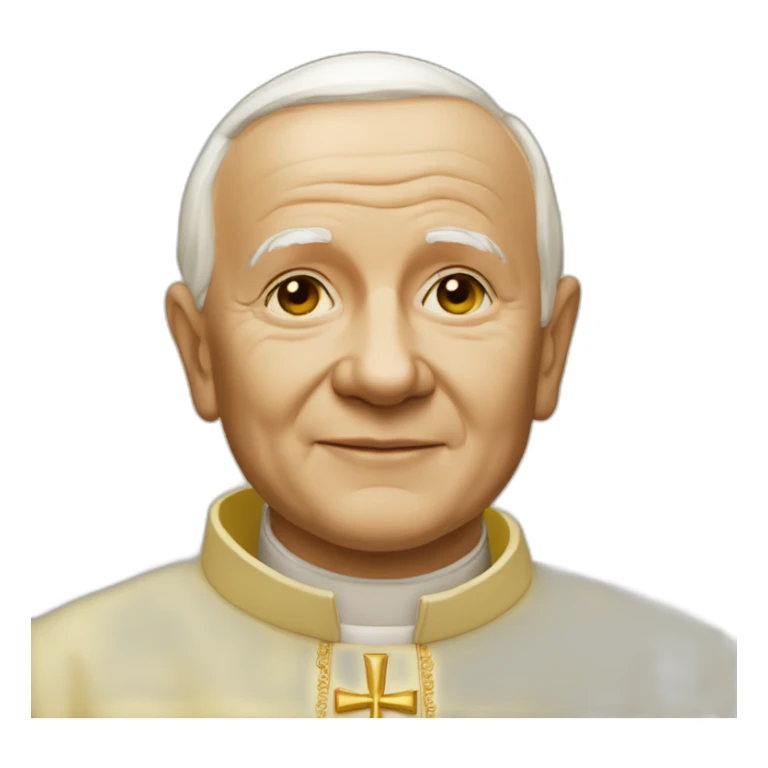 john-paul-ii-skin-color-yellow sticker