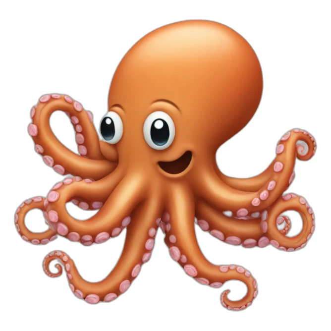 Octopus with 7 sausages in its tentacleS sticker