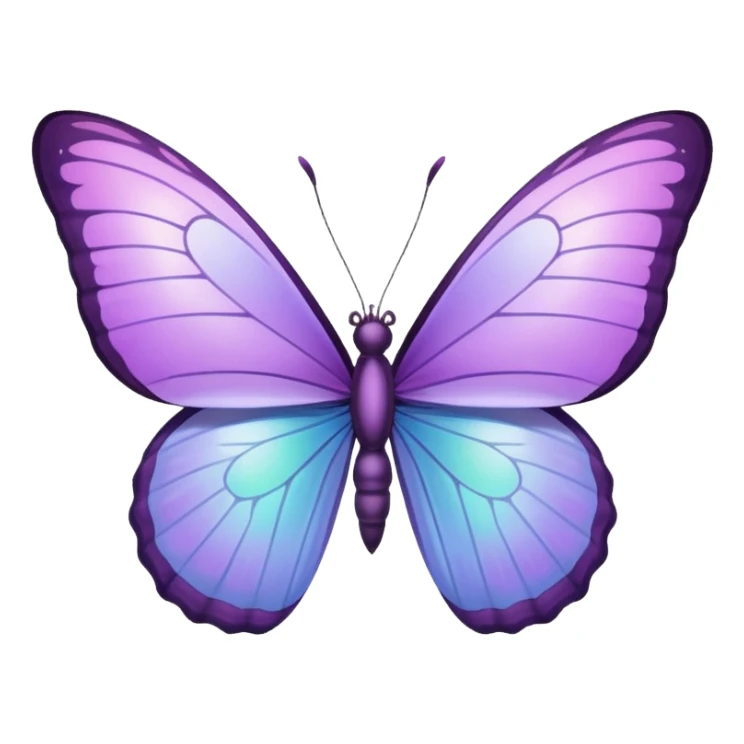 Butterfly color lilac Ike the color of samsung a 55 sticker