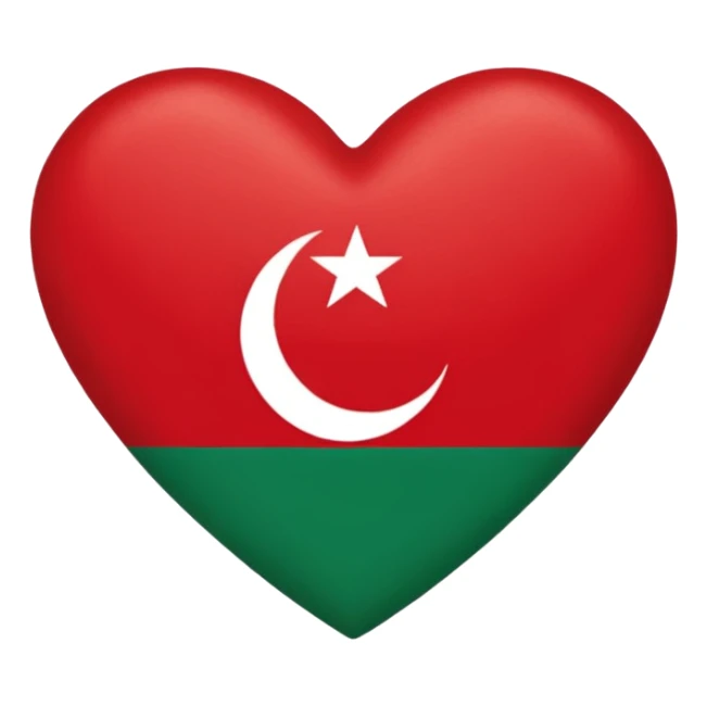 Herz mit Marokkanischen Flagge sticker