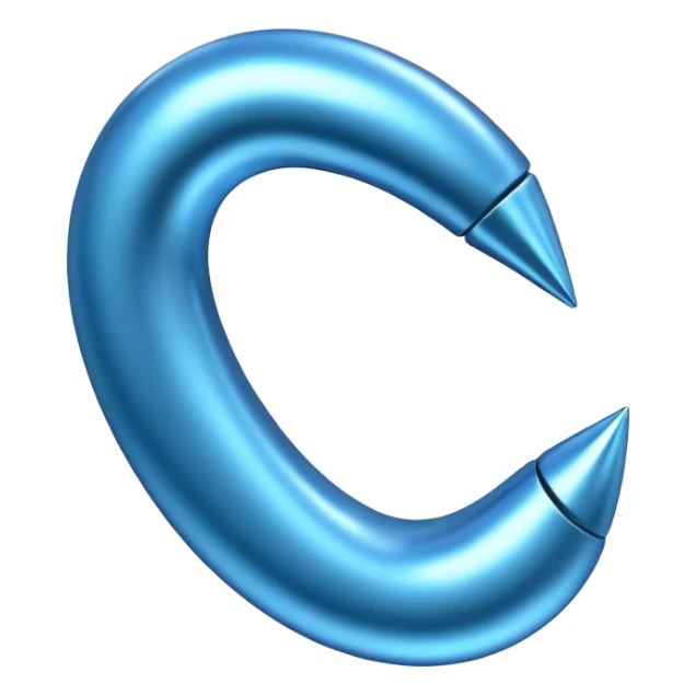 Blauer Haken von tik tok sticker