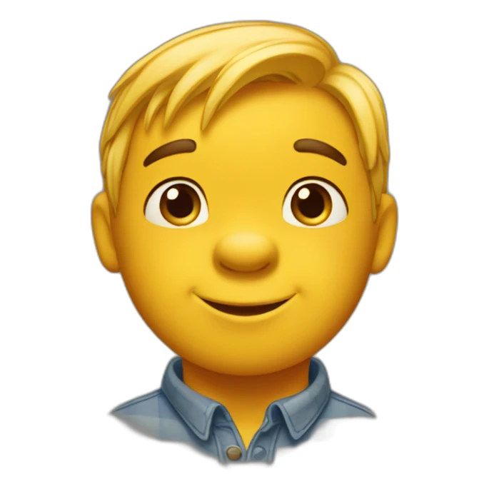 head of Winnie the pooh emoji sticker