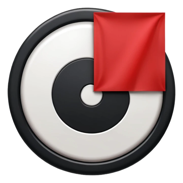 Red flag, with white disk, inside of white disk is black swastika. sticker