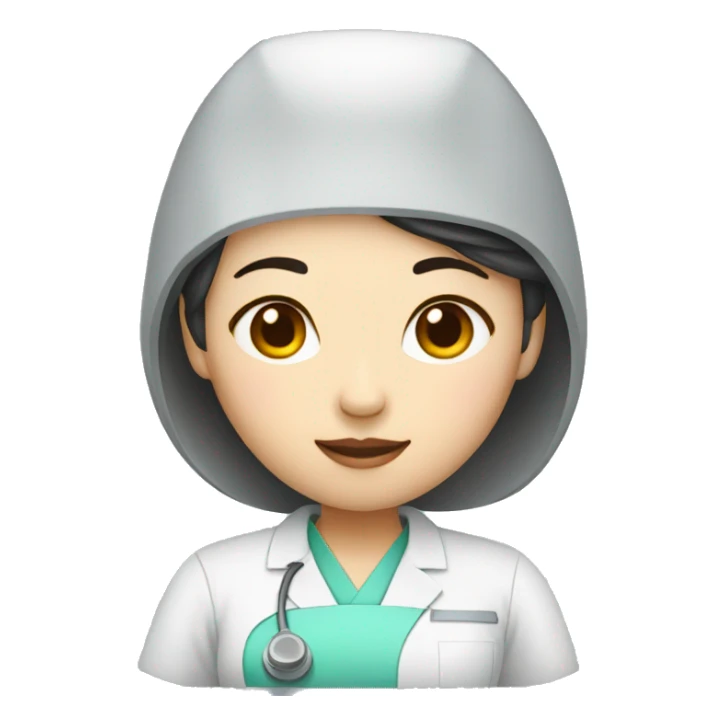 female chinese surgeon sticker