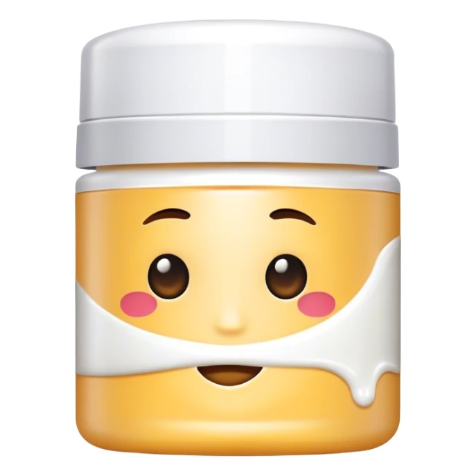 Esthetic tube of face cream sticker