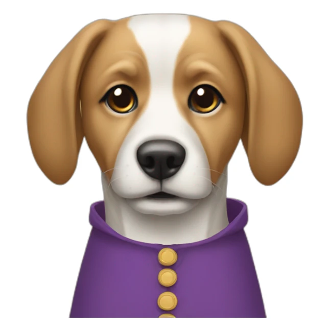 Chien qui porte un costume  sticker