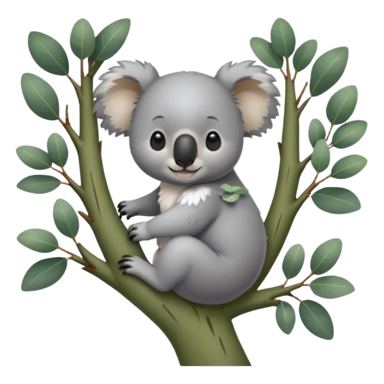 Koala in a tree sticker