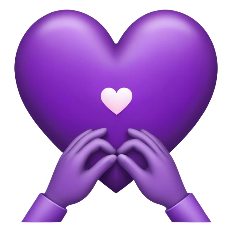 Goodnight heart hold and purple  sticker