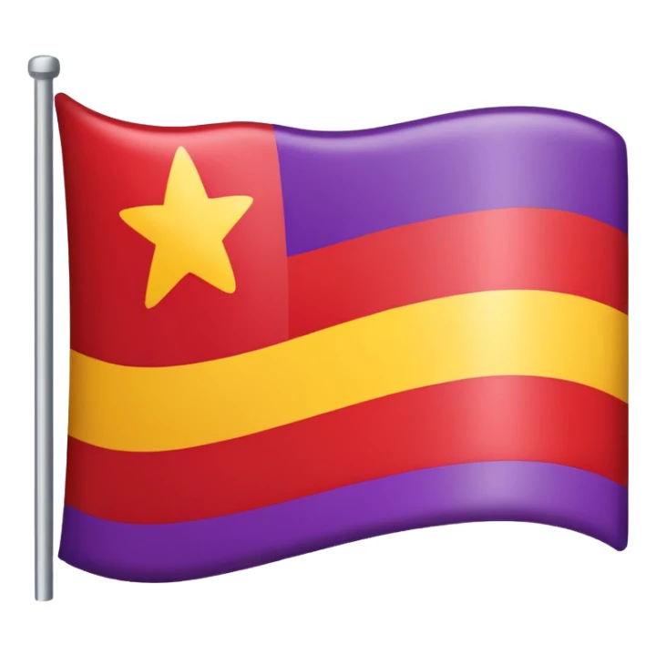 Bandera republicana española sin el símbolo del medio sticker