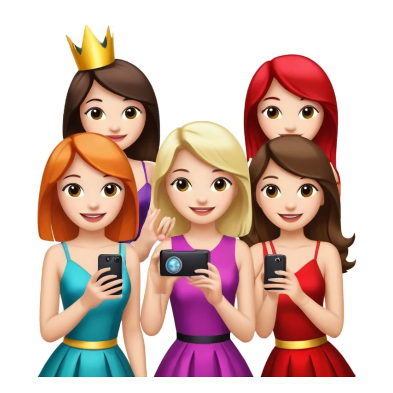 girls taking photo in club background sticker