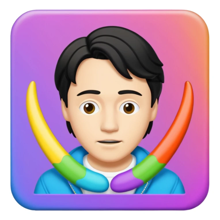 A vynil of Conan Gray wishbone sticker