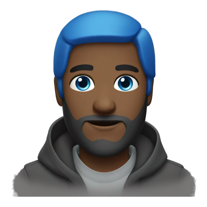 Man bleu eyes  sticker