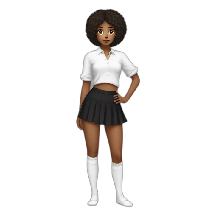 white-knickers-long-white-socks-black-skirt sticker