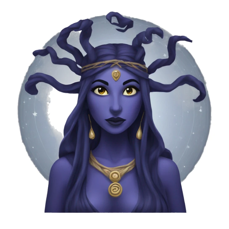 Hekate goddess of the night and magic- triple goddess sticker