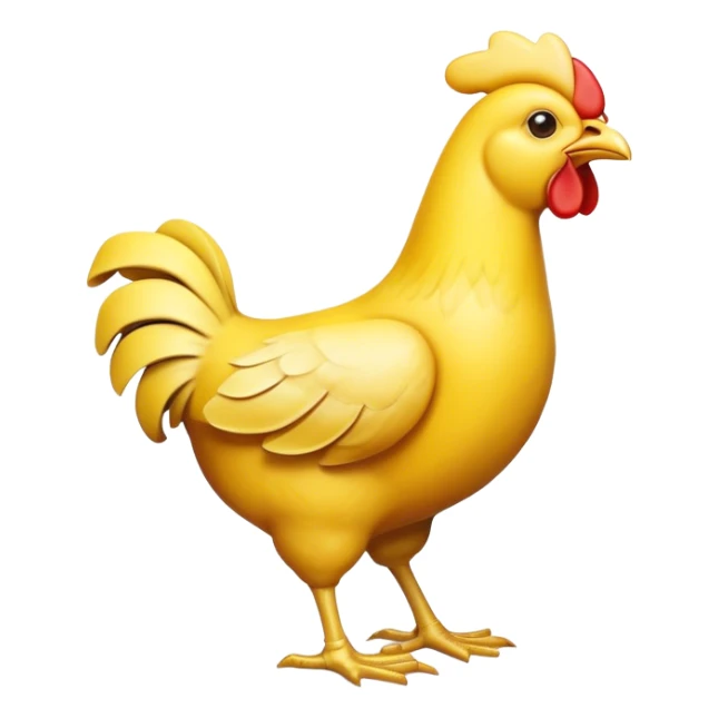 chicken made of bananas sticker