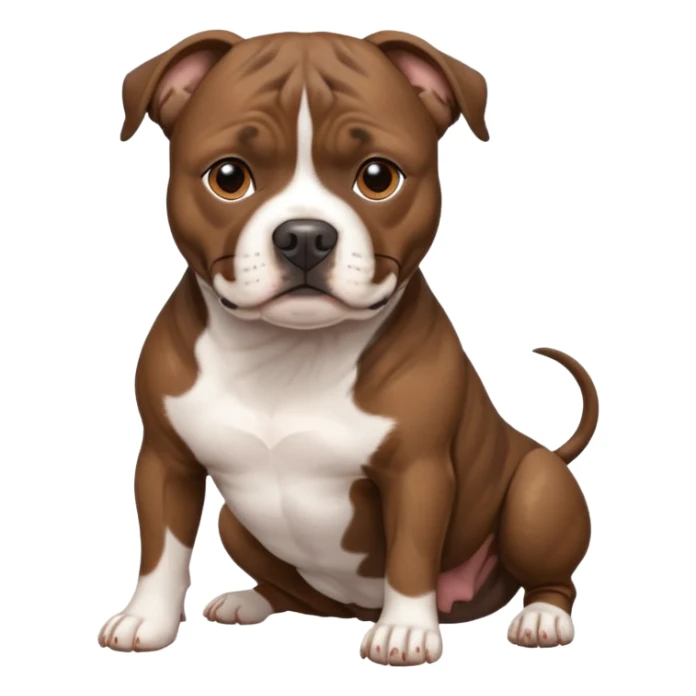 brindle staffordshire bull terrier sticker