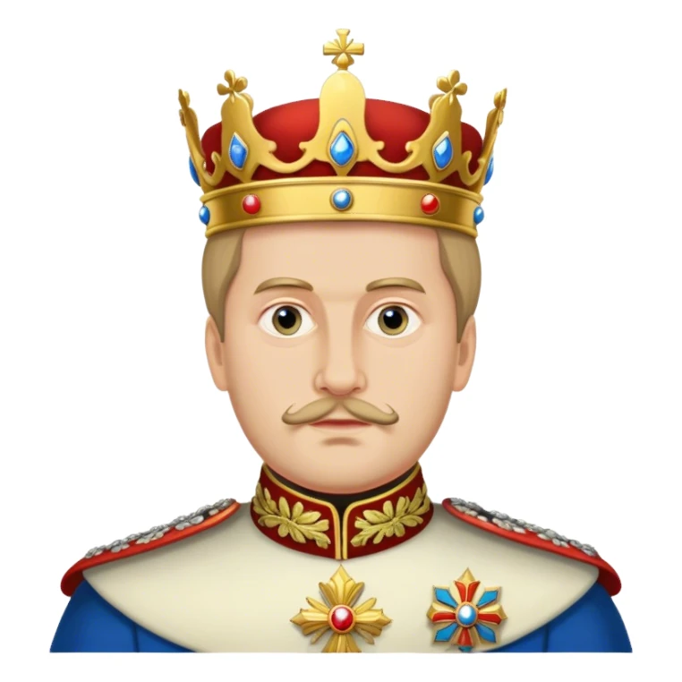 Tzar Alexander III of Russia without crown sticker