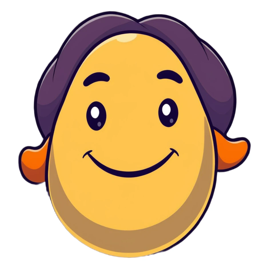 Face with droopy eyelids, goofy smile, looking very relaxed and stoned sticker