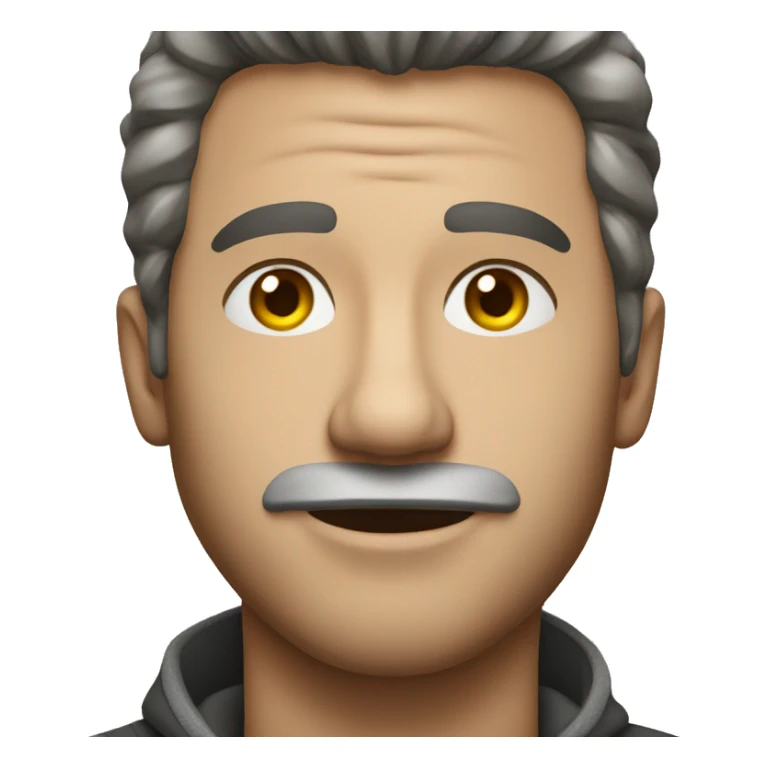 casual portrait of a man sticker