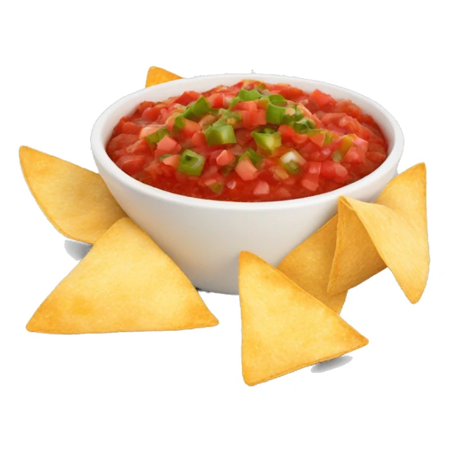 Tortilla Chips with a bowl of salsa sticker