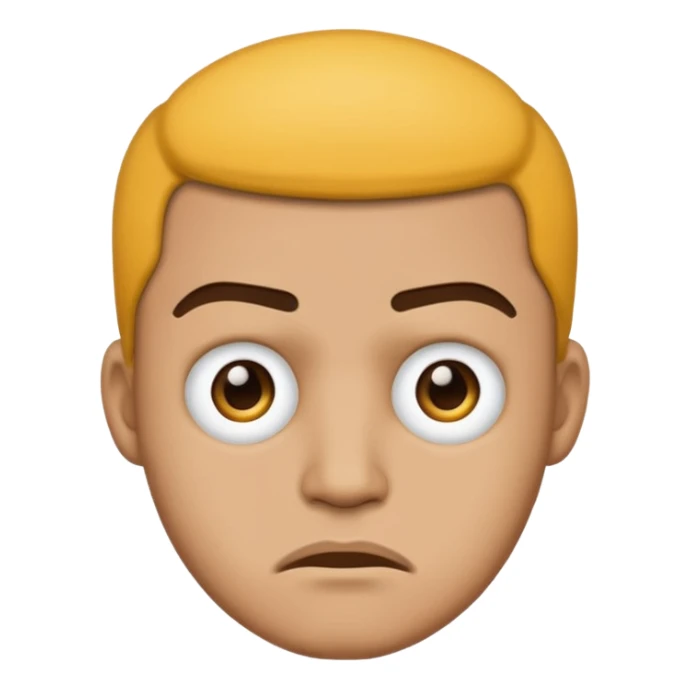 lightskin man emoji with a frown sticker
