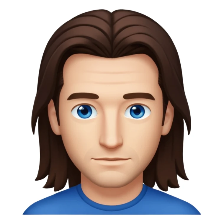 JC Chasez with long brown hair sticker