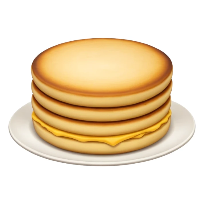 Colombian arepa, round corn cake, golden brown, slightly crispy exterior sticker