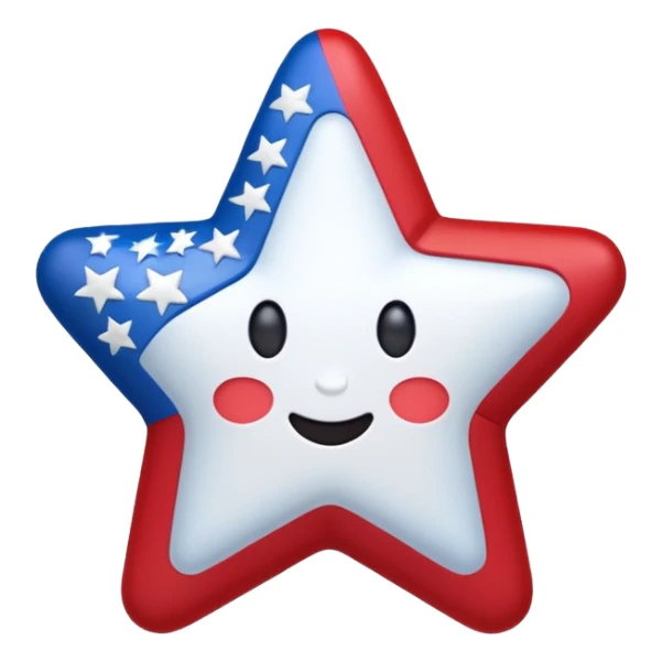 emoji with fourth of july stuff  sticker