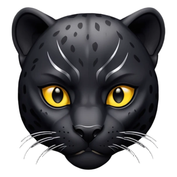 Black panther emoji that looks like this 🐆 sticker