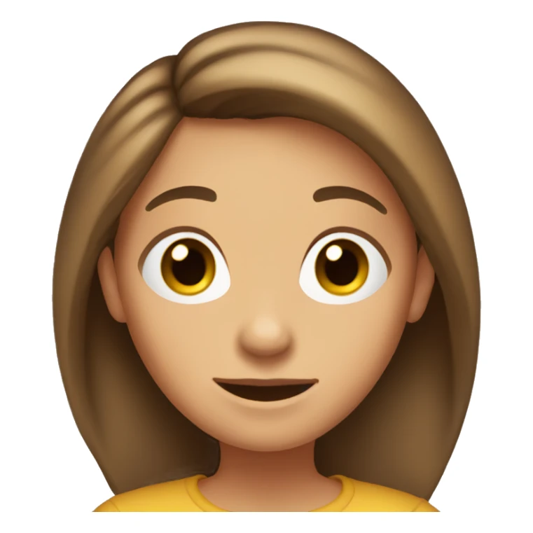 browned hair girl, around 12 years old sticker