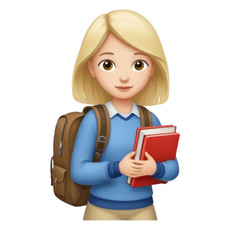 walk girl at university  sticker