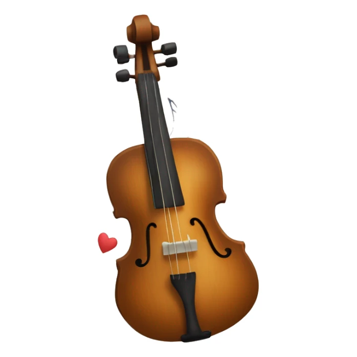 Un coeur traversé par une note de musique comme une flèche  sticker