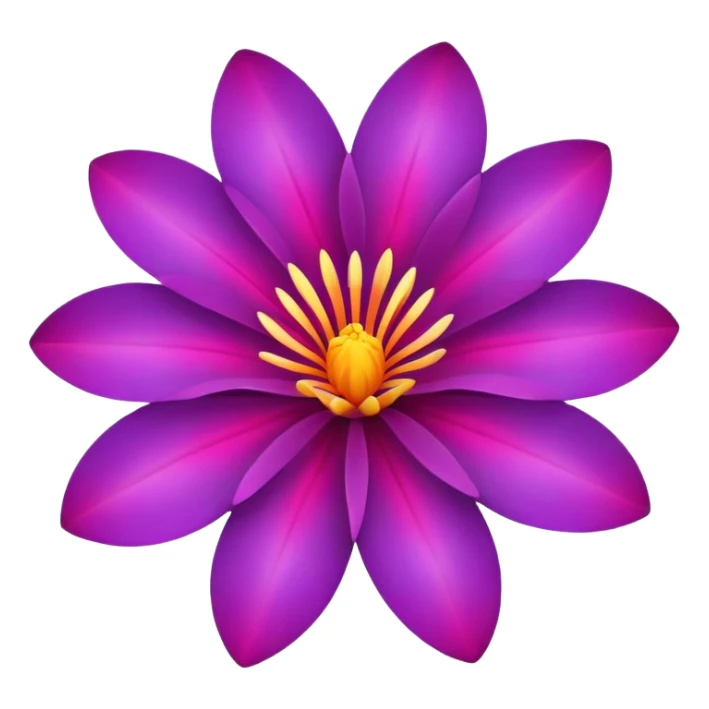 Exotic flower sticker