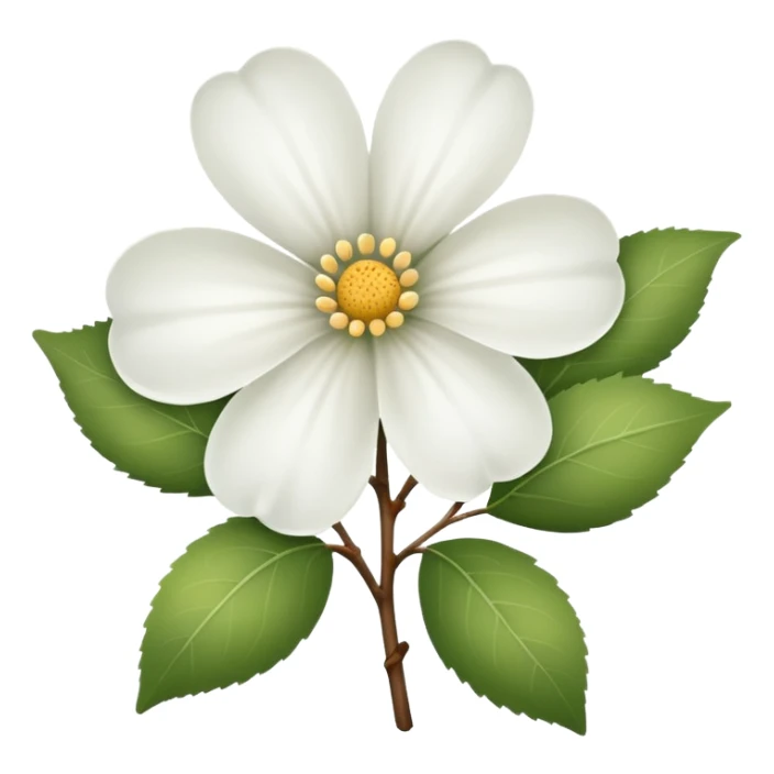 🌸 make a flower like this, but white and more like on the apple tree  sticker