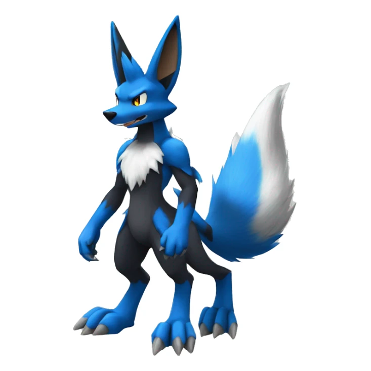 Lucario-Lombax-Sergal full body sticker