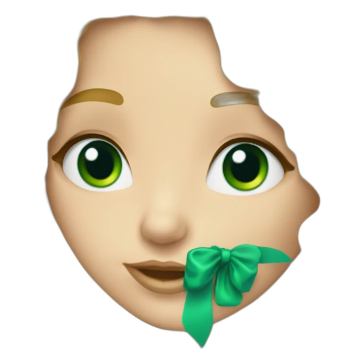 Une fille blonde au yeux vert bleus et chveux bouclés sticker