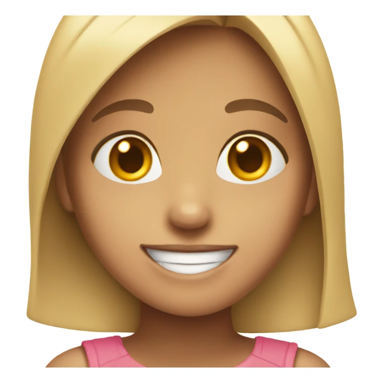 Girl smiling in love sticker