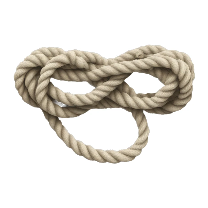 A looped rope with one end knotted in a way that tightens when pulled sticker