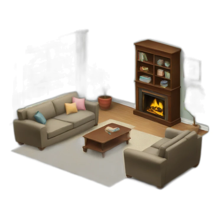 Suburban Living Room sticker