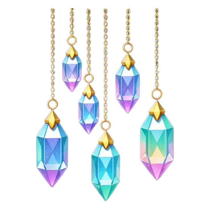 Sparkly glittery aesthetic Iridescent hanging crystals suncatcher hanging crystals and tiny stars aesthetic  sticker