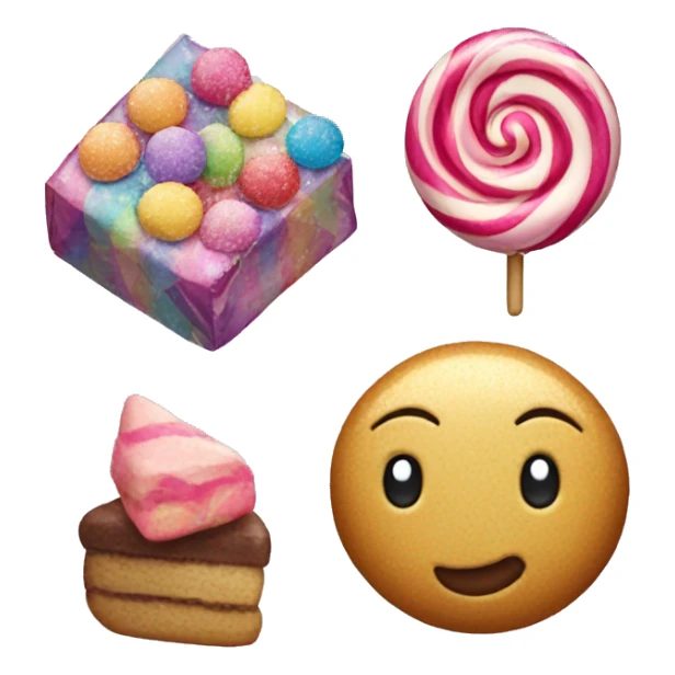 New Year's toys sweets sticker