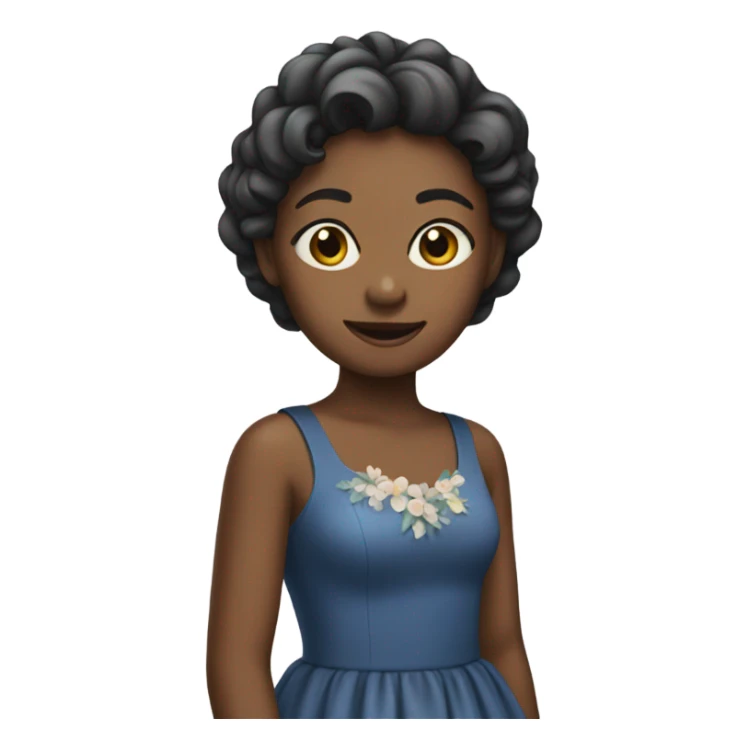 Girl wearning dress  sticker