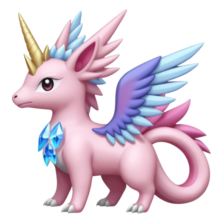 Diancie-Palkia-Amaura-Aurorus-aesthetic-fusion sticker