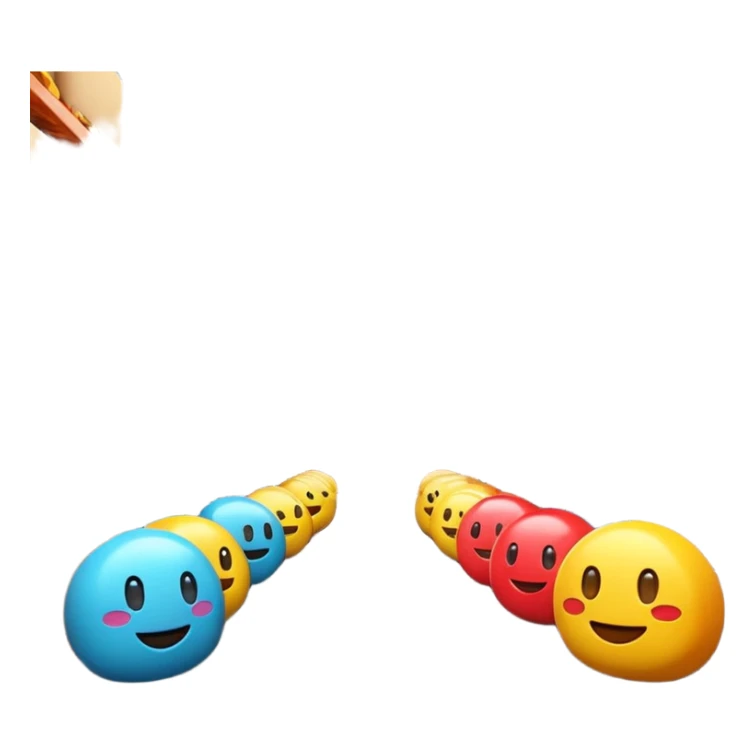 Warehouse interior designed in emoji style, 3D emoji aesthetic, bright colors, soft rounded shapes, simplified details, glossy plastic texture, clean environment, playful lighting, high resolution, sharp focus, vibrant, cartoon-like but rendered in 4K, studio quality. sticker