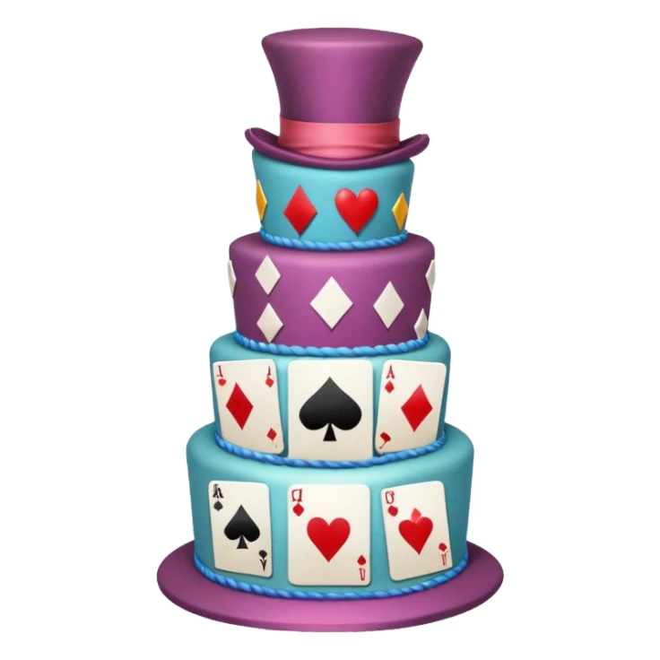 Mad hatter’s unbirthday cake sticker
