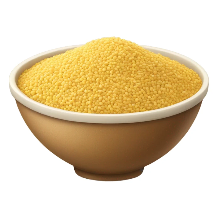 millet in a bowl sticker