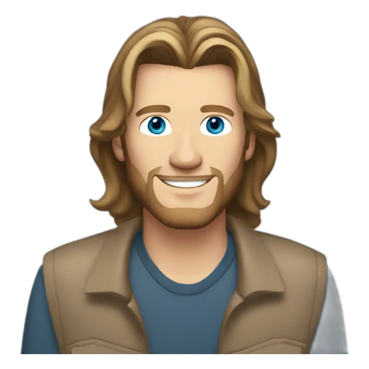 Blake shelton blue eyes light brown hair sticker