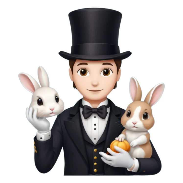 magician and pet sticker