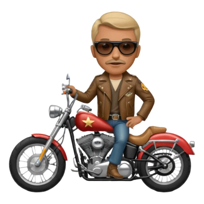 easy rider breaker morant on chopper motorcycle sticker